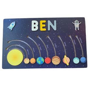 Solar System Personalized Name Puzzle  BEN